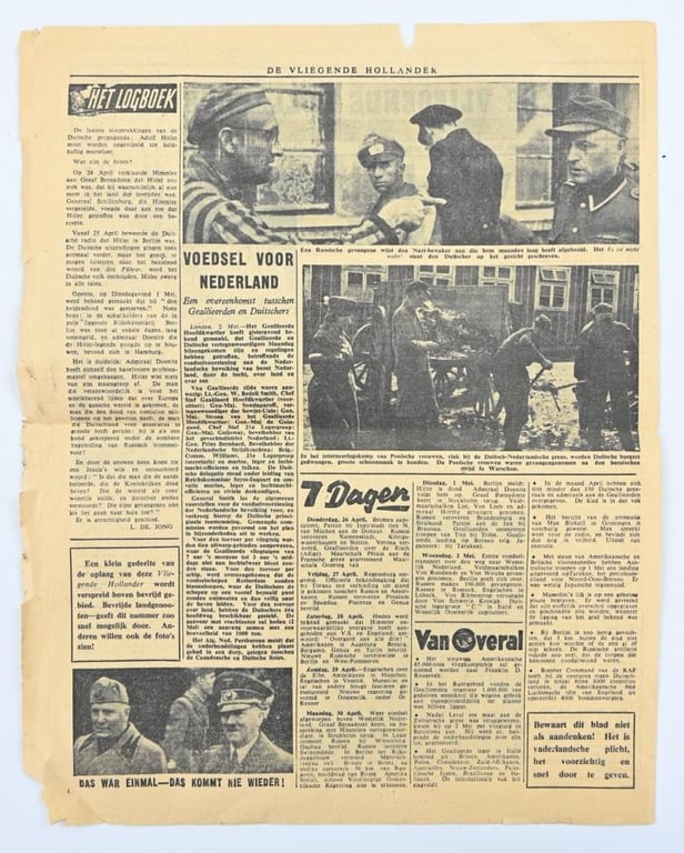 Allied Droppingsflyer 'De Vliegende Hollander' 3 May 1945