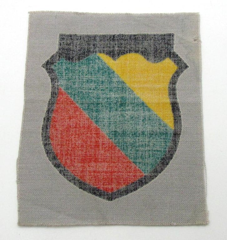 Wehrmacht ( Heer ) Printed 'Lithuanian' Volunteer Sleeve