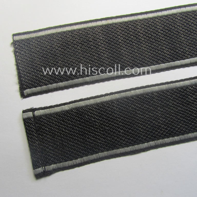 Waffen-SS 1943/44-pattern cuff-title (ie. 'Ärmelstreifen') as executed in typical 'BeVo'-weave-pattern as was intended for a member within the: 1. SS-Panzer-Division "Leibstandarte-SS Adolf Hitler"