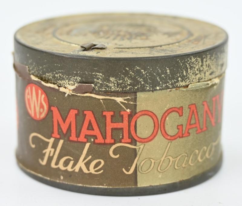 British WW2 Mahogany Tabacco Tin Can
