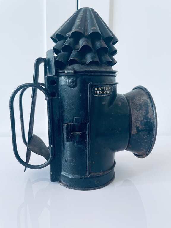 ORIGINAL P. Cs 1860s VICTORIAN HAND-HELD LANTERN BY RARE MAKER HIATT & Co. ADDITIONAL PHOTOS