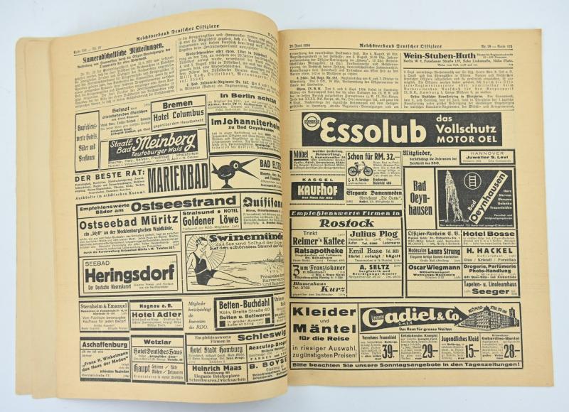 German Newspaper 'Reichsverband Deutsche Offiziere'