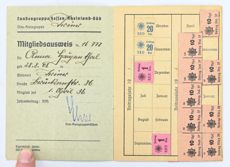 German RLB Member Card