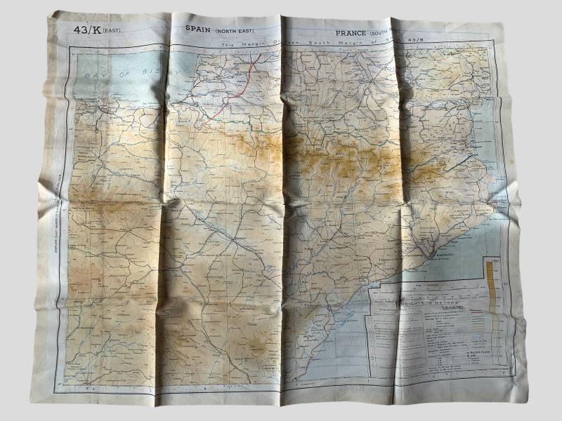 WW2 Silk Escape Map