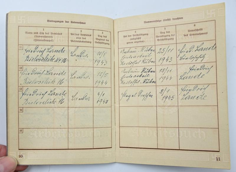 German Third Reich Workerspass