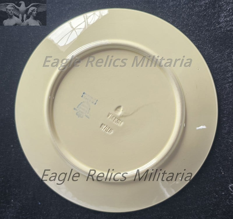NSV Orange ceramic plate is from the 1933-1934 Winterhilfswerk campaign