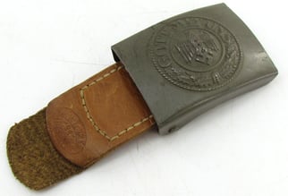 Wehrmacht (Heer) EM/NCO Steel Belt Buckle – Dr....