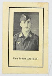 German WH Deathcard Georg Vogl Holland