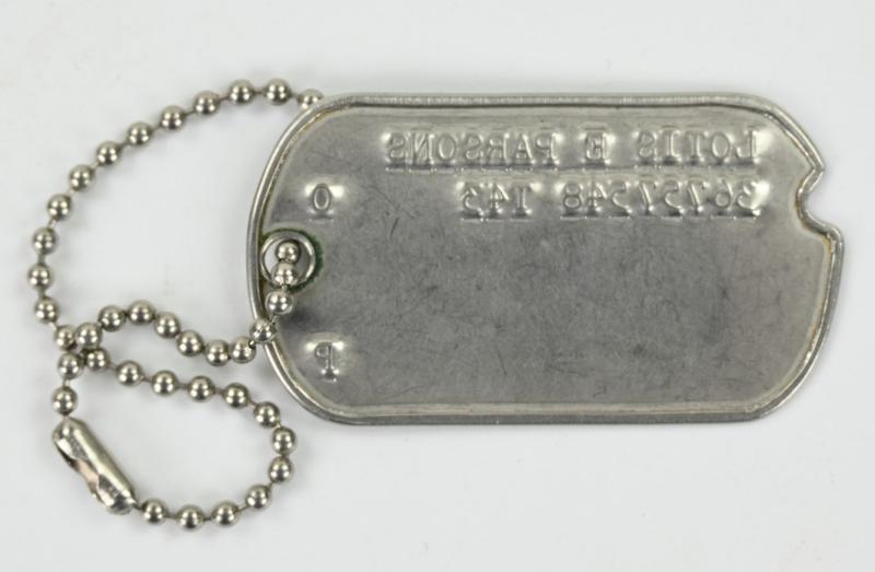US WW2 Dog-tag 'Lotis E. Parsons'