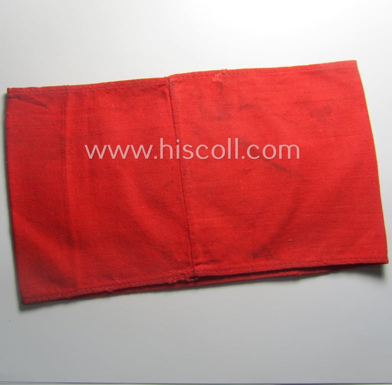 Moderately used- and/or worn, N.S.D.A.P.-related party-armband (ie. 'Armbinde') being of the 'non-woven'-pattern