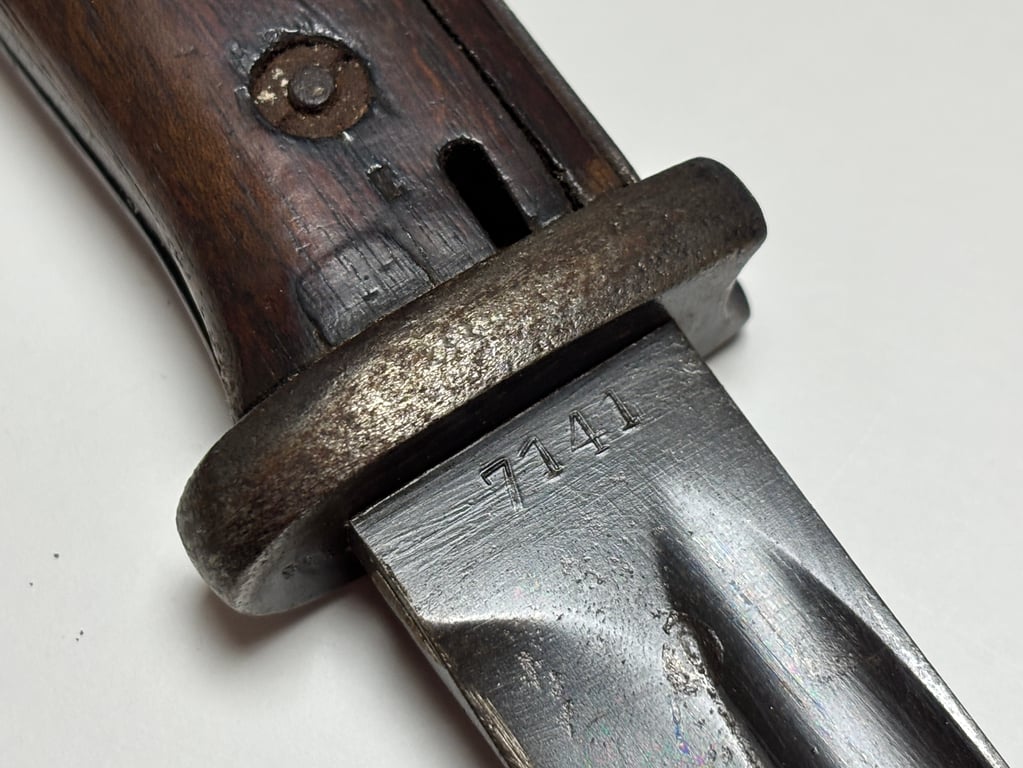K98 Bayonet Non-Matching "F. W. Holler" with brown frog