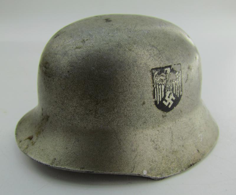 Wehrmacht (Heer) double decal miniature wedding helmet