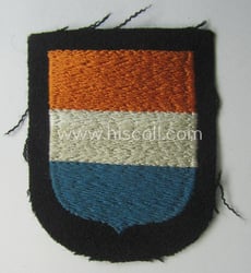Dutch, Waffen-SS 'volunteer' arm-shield as was specifically intended...