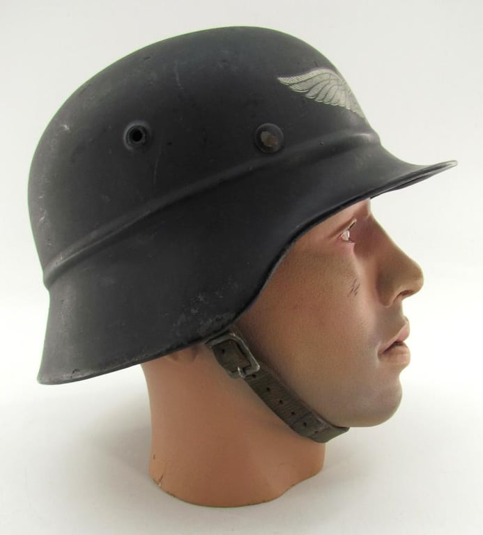 M40 ‘beaded’ Luftschutz steel helmet hkp64