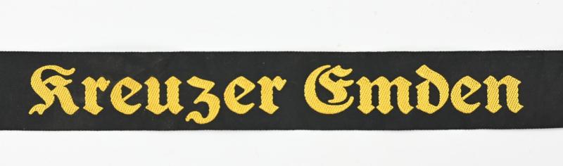 German KM Cap-Tally 'Kreuzer Emden'
