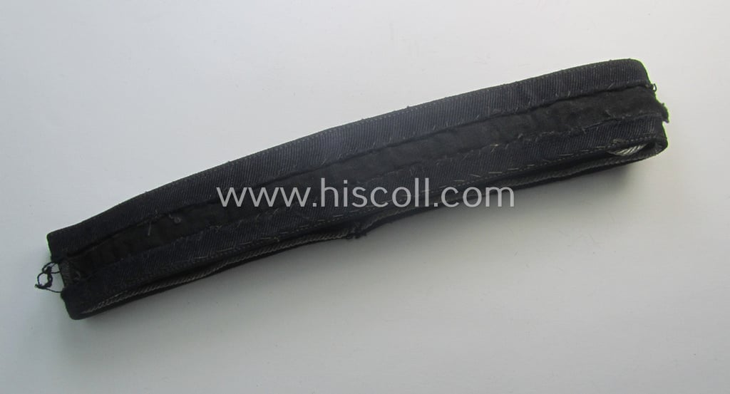 Stunning - and very rarely encountered! - example of a hand-embroidered BDM- (ie. 'Bund deutscher Mädel') officers'-pattern cuff-title (ie. 'Ärmelstreifen für Führerinnen der Bund deutscher Mädel') entitled: 'Südost-Niederdonau'