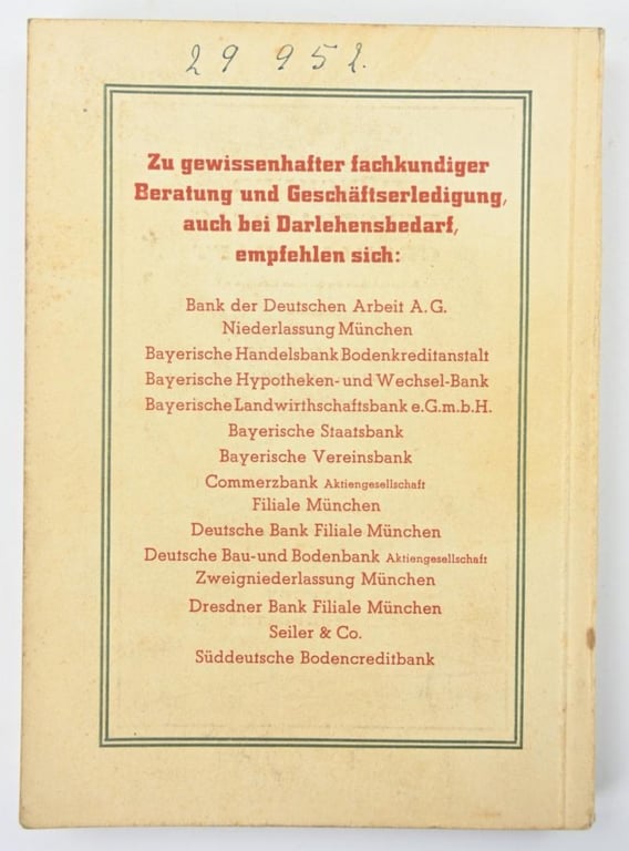 German Third Reich Art Catalogus 1941