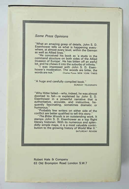 US WW2 Signed Book The Bitter Woods by John Eisenhower