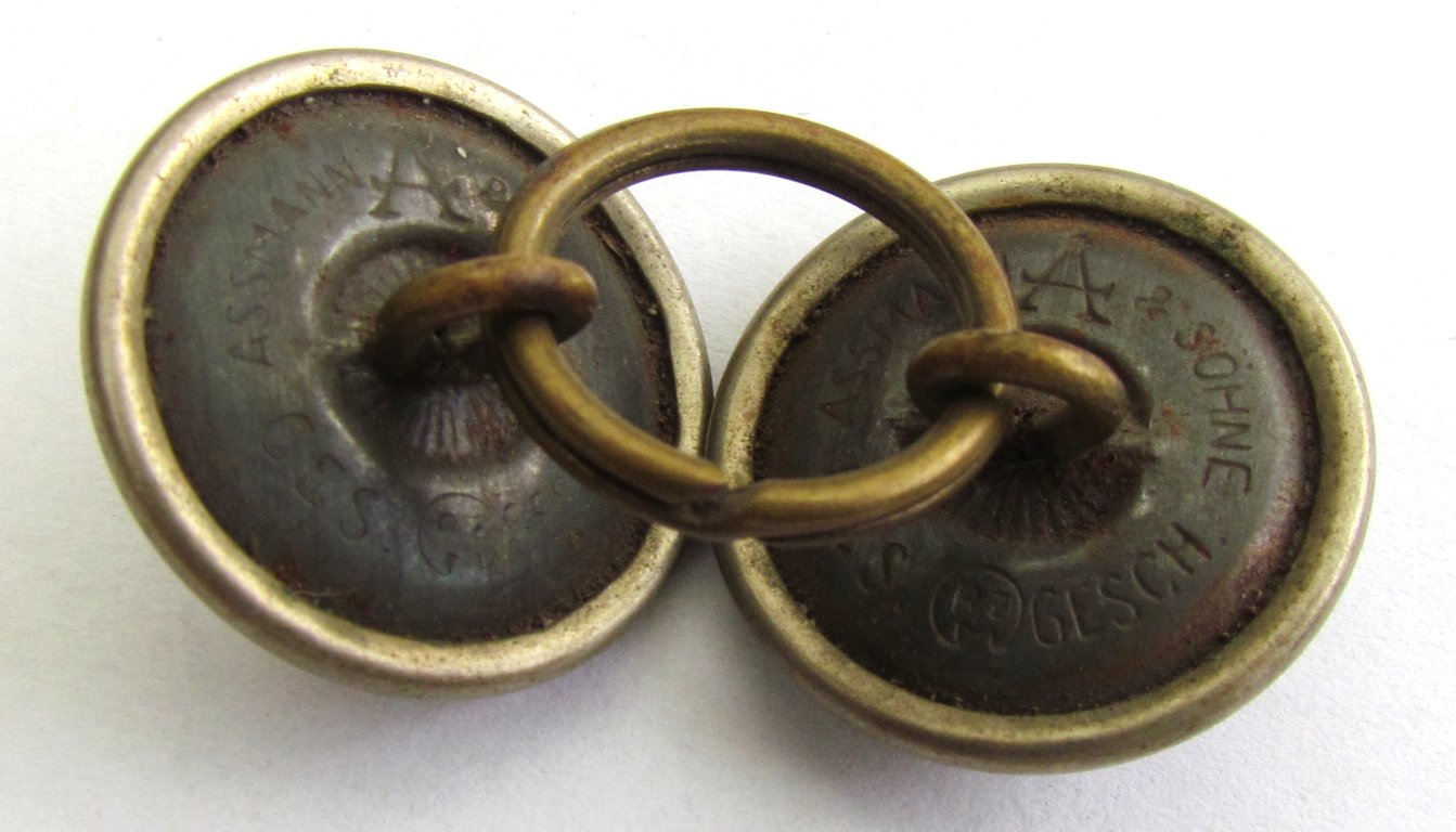 2 x Original German NSDAP (Nazi Party) Political Uniform Button