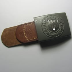 WH (Heeres) 'standard-pattern', field-grey-toned- and steel-based belt-buckle being...