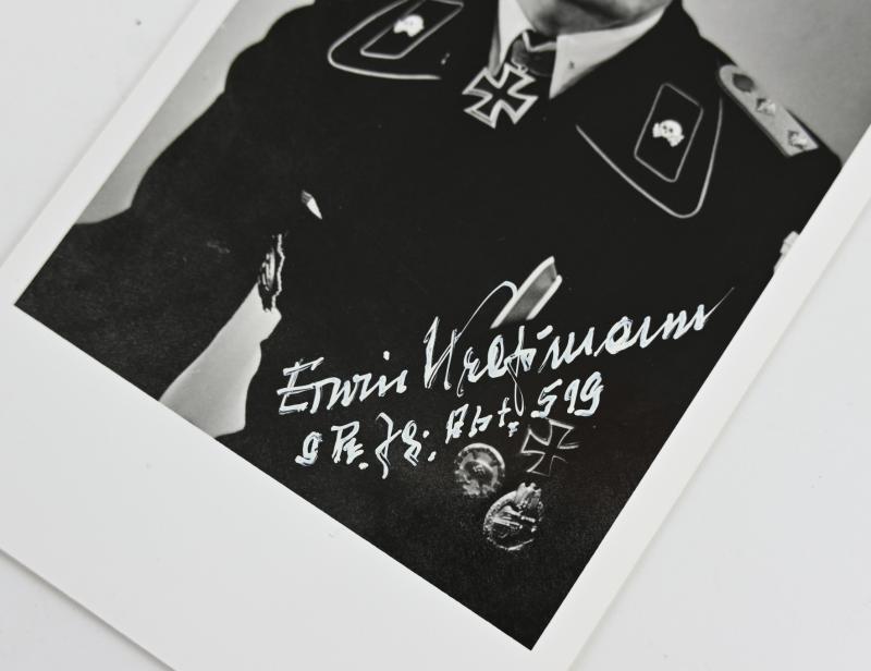 Signature of Waffen-SS KC Recipient Erwin Kreßmann