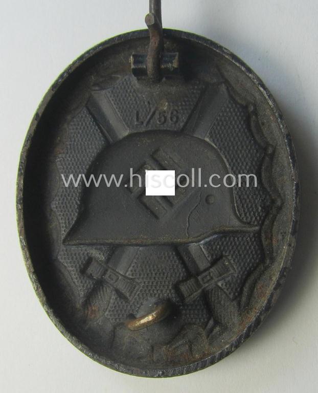 Black-class wound-badge (or: 'Verwundeten-Abzeichen in Schwarz') maker-marked: 'L/56'