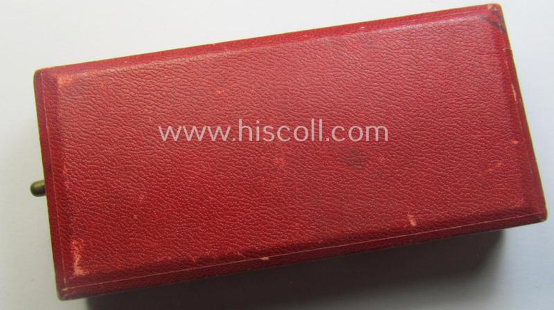 WH Austrian-occupation- (ie. 'Anschluss'-) medal: '13. März 1938' being a very attractive (and hardly tarnished) example that comes stored in its bright-red-coloured- and/or typical non-maker-marked etui as issued