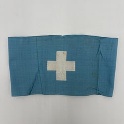 LS Sky Blue Armband with Woven White Cross