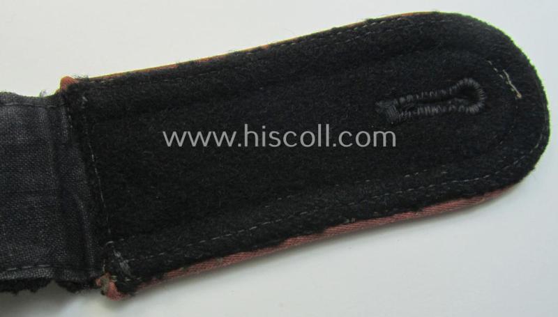 Single, WH (Heeres) NCO-type shoulderstrap for usage by an: 'Unteroffizier' who served within the: 'Panzer-Truppen'