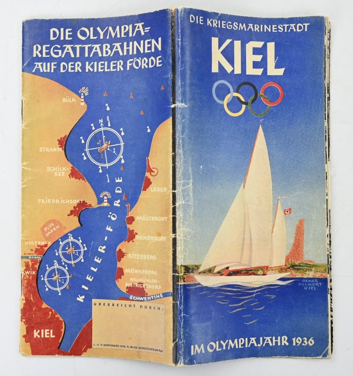 German Olympic 1936 City of Kiel Programm Booklet