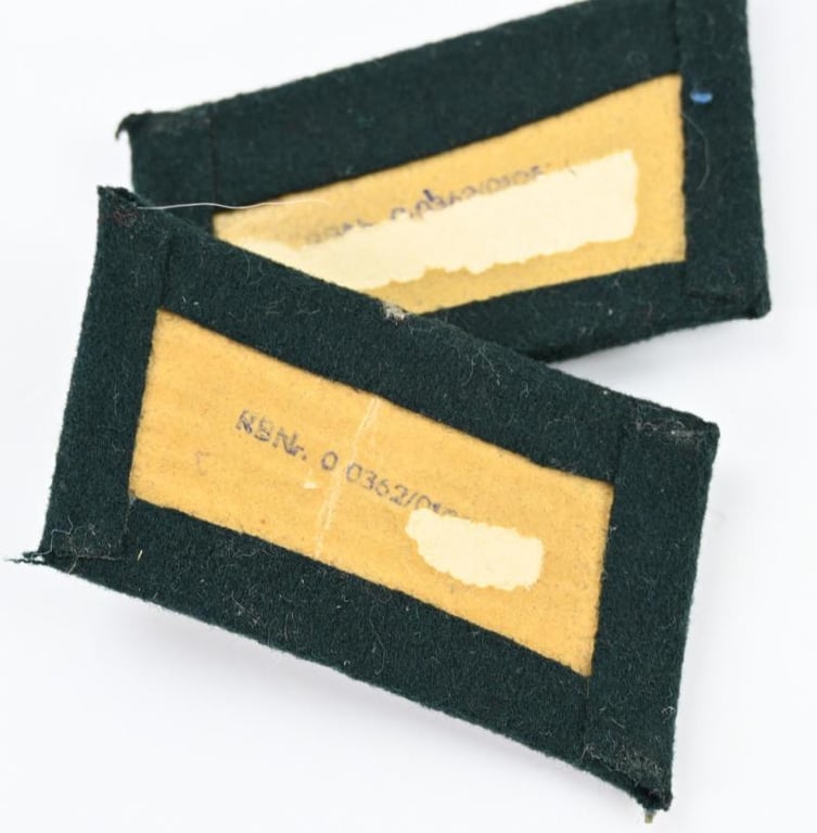 German KM Coastal Artillery Officer's Collar Tabs
