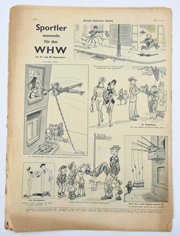 German Berliner Illustrierte Zeitung Newspaper September 1941