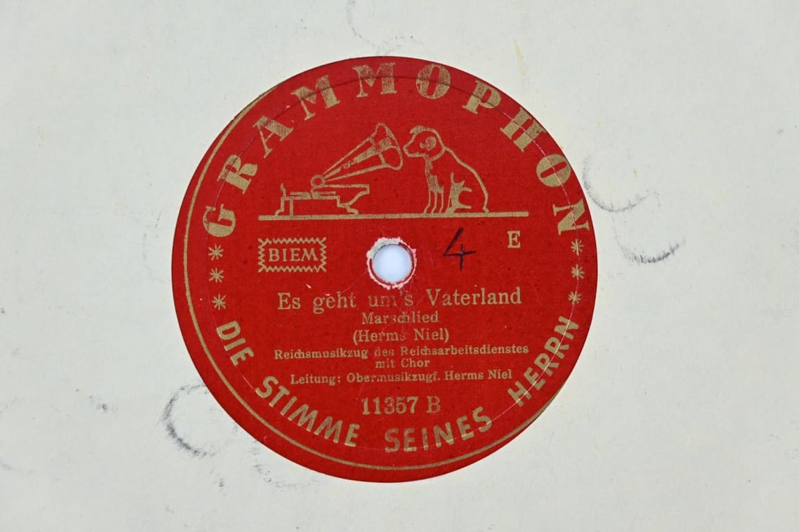 German Third Reich Era Music Record 'RAD'