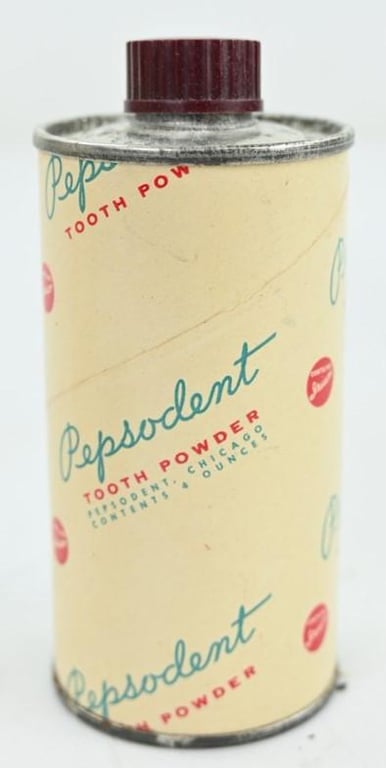 US WW2 Era Pepsodent Tooth Powder