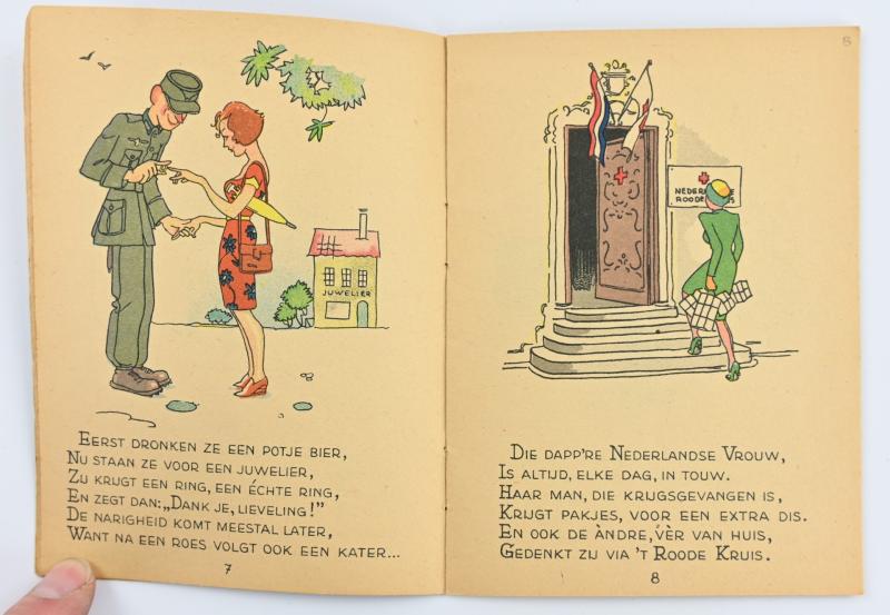 Dutch WW2 Booklet 'Gek en Wijs tijdens Seyss'