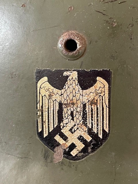 WWII GERMAN M35 DOUBLE DECAL COMBAT STEEL HELMET