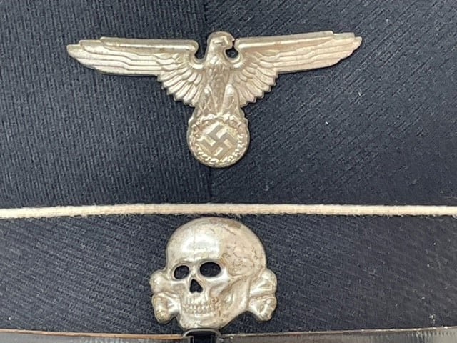 GERMAN WWII ALLGEMEINE SS ENLISED MANS/NCO VISOR CAP