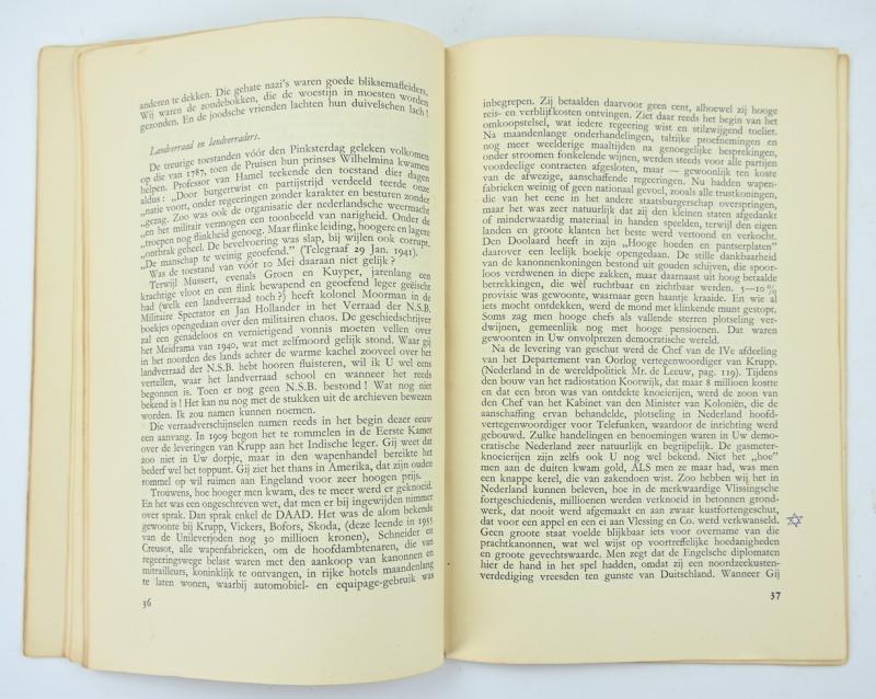 Dutch NSB Booklet 'Groen van Prinsterer, Dr. Kuyper & Mussert'