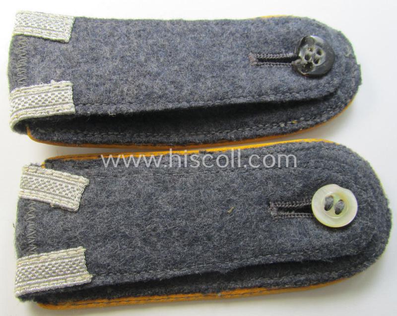 Attractive - and fully matching! - pair of mid- (ie. later-) war-period, WH (Luftwaffe) NCO-type shoulderstraps as was intended for usage by an: 'Unteroffizier der Flieger o. Fallschirm-Truppen'