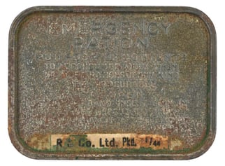 British WW2 tin can of Emergency Ration.