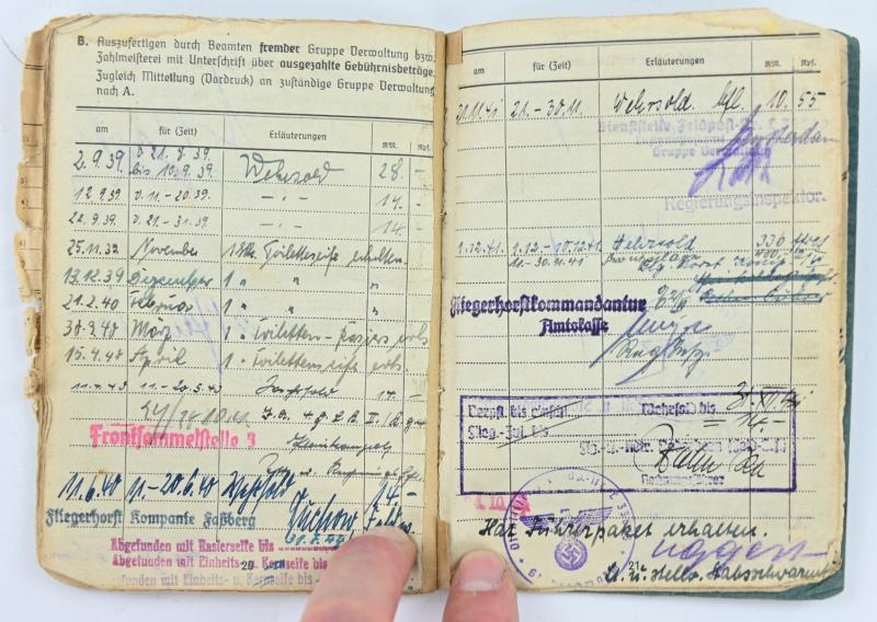 German LW Soldbuch K.G. General Wever/ Field Division and Normandy