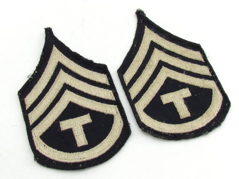 US WWII NCO Rank Chevron Set