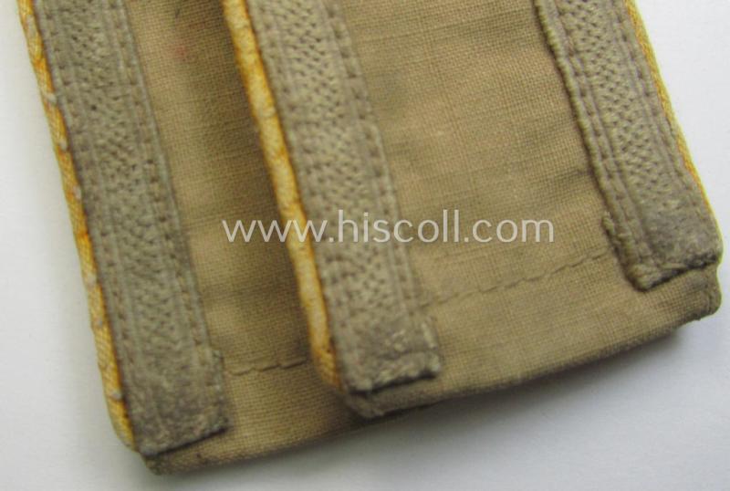 Pair of - truly used- and/or worn! - WH (Luftwaffe) 'tropical-styled' shoulderstraps (as was specifically for usage on the tropical-shirts ie. tunics) as was intended for usage by an: 'Uffz. der Flieger- o. Fallschirmjäger-Trpn.'