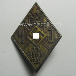 HJ- (Hitlerjugend-) ie. WHW-related day-badge (ie. 'tinnie' or:...