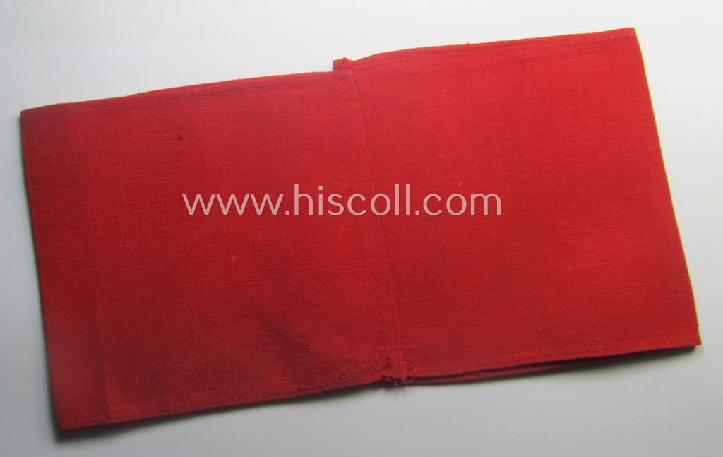 Superb, N.S.D.A.P.-related party-armband (ie. 'Armbinde') being of the 'partly woven'-pattern
