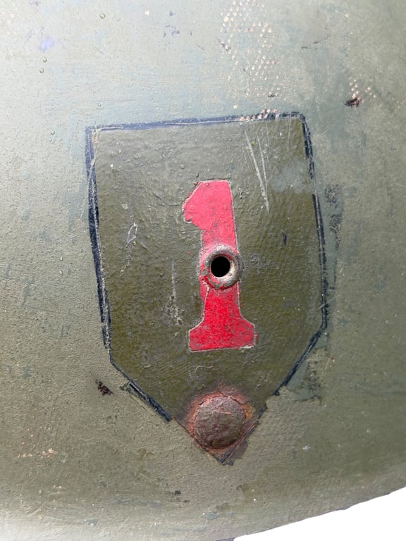 USM1 Helmet Liner 1st Inf. Division -BIG RED ONE-