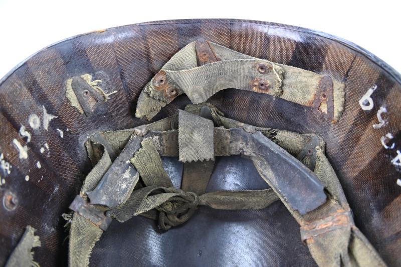 US WW2 Named M1 Helmet Liner '5th Infantry Division'