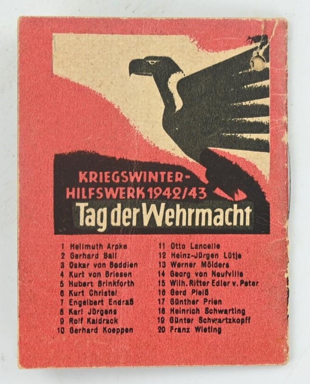 German WHW Pocket Booklet 'Helden der Wehrmacht'
