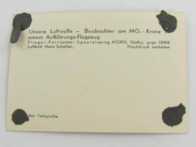 Luftwaffe Airgunner With MG15 Photo