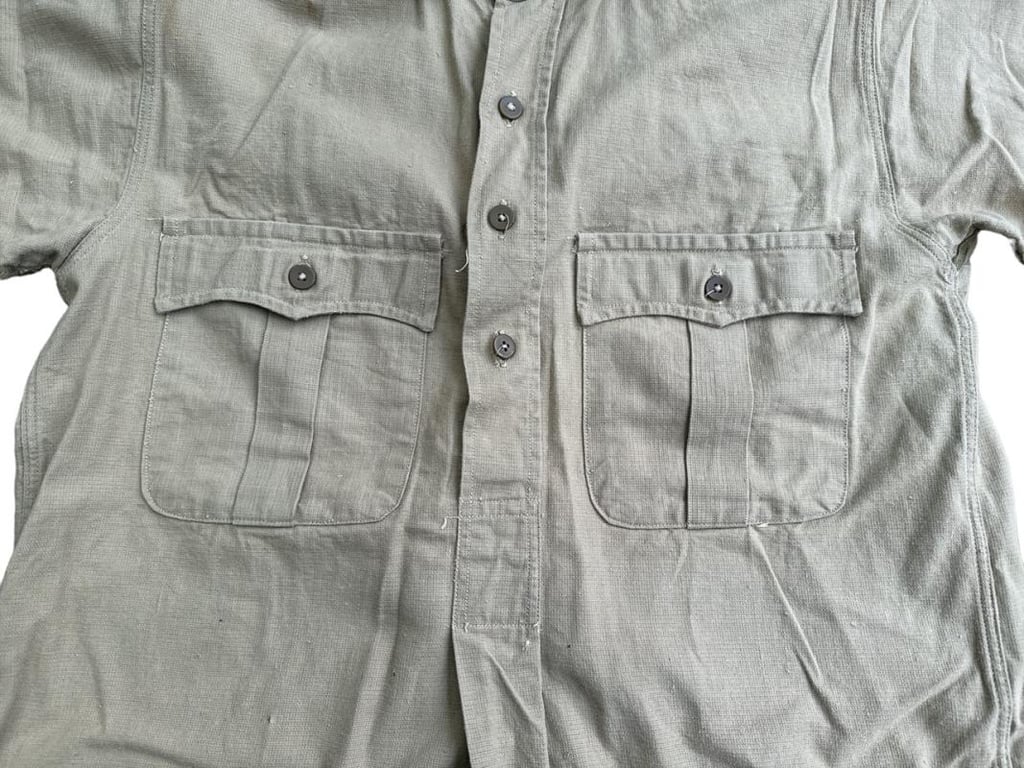 British WWII Khaki Drill Shirt...Broad Arrow Marked